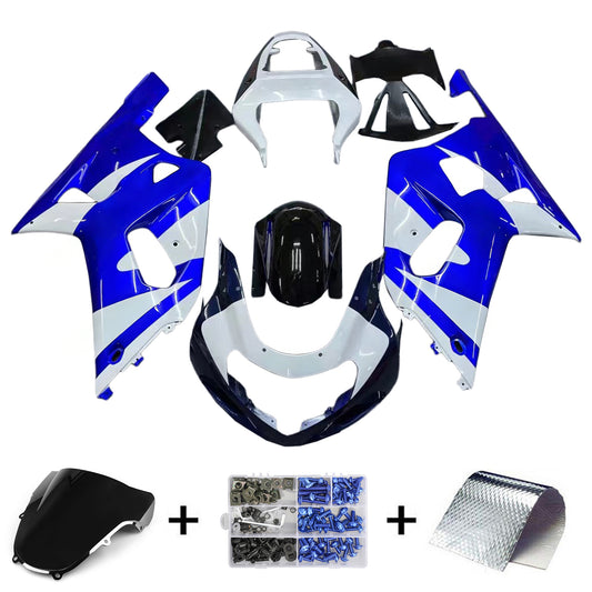 Amotopart 2001-2003 Suzuki GSXR750 Clearing Blue & White Multi Kit