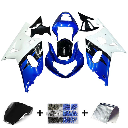 Amotopart 2001-2003 Suzuki GSXR750 Clearing Blue & Black Multi Kit