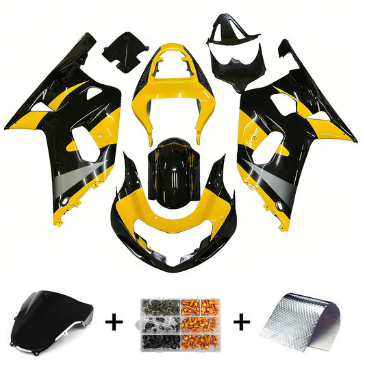 Carene 2001-2003 Suzuki GSXR 750 Nero & Giallo GSXR Generico