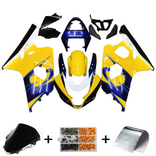 Carene 2004-2005 Suzuki GSXR 600 750 Giallo Blu Corona GSXR Racing Generico