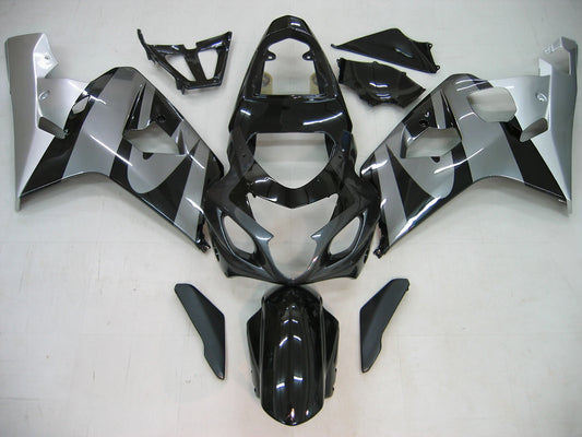 Amotopart 2004-2005 Suzuki GSX-R 600 750 Giadding Black & Red Flame Kit