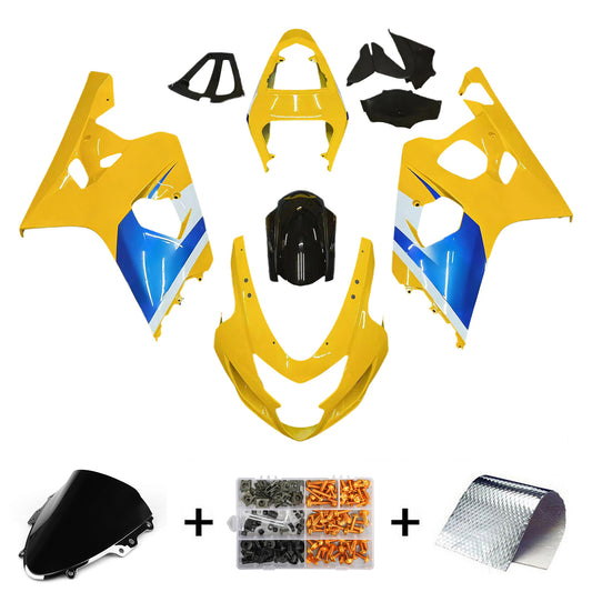 Amotopart 2004-2005 Suzuki GSXR600750 Kit multicolore giallo fuso