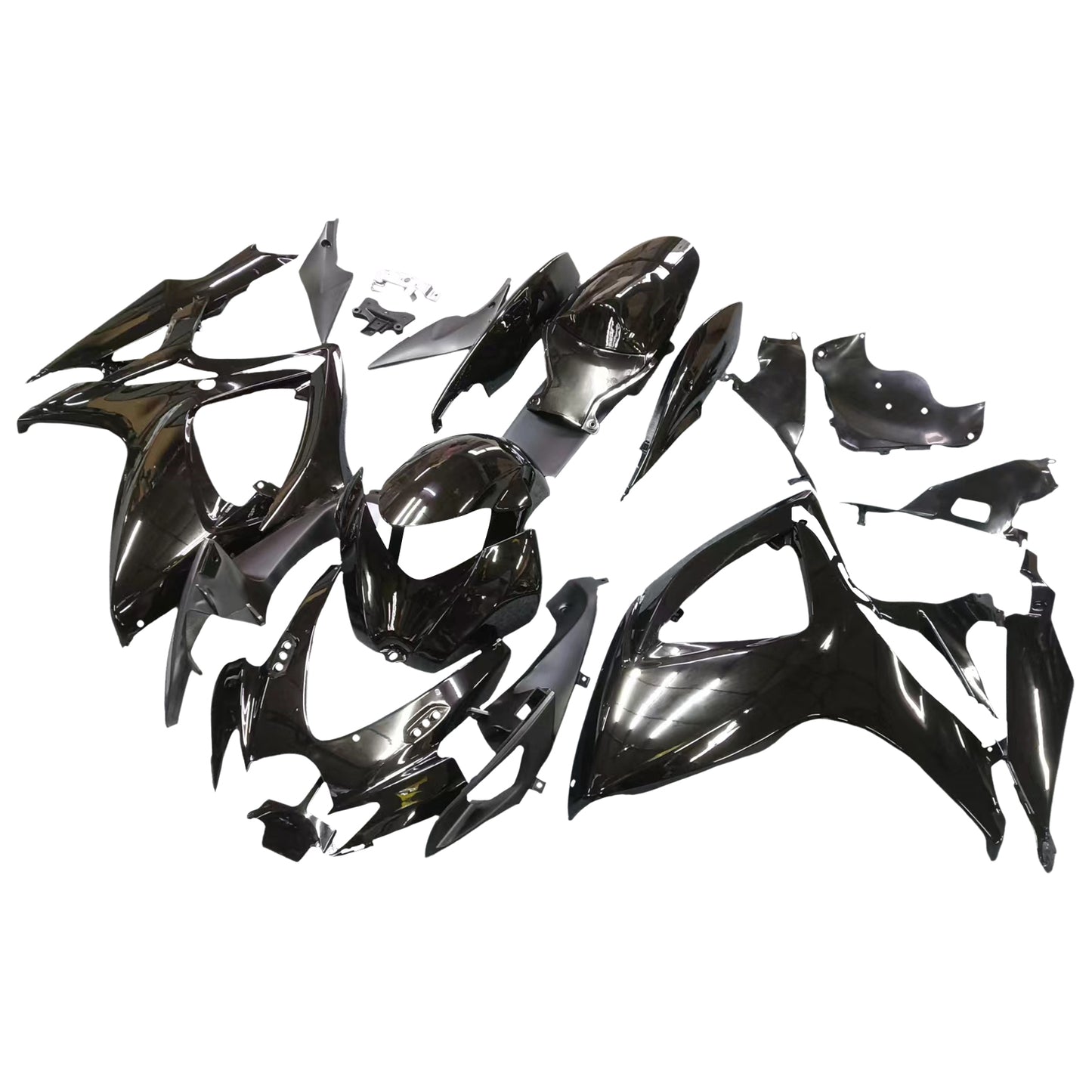 Carene 2006-2007 Suzuki GSXR 600 750 All Black GSXR Racing Generico