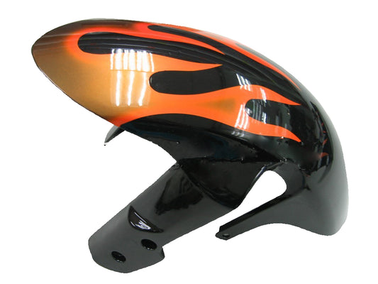 Carene 2006-2007 Suzuki GSXR 600 750 Black & Orange Gold Flame Racing Generico