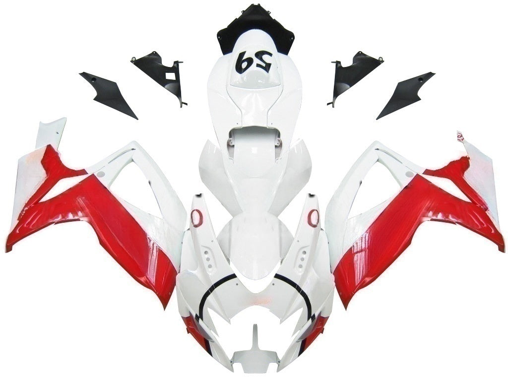 Carene 2006-2007 Suzuki GSXR 600 750 Bianco & Rosso Jordan Generic