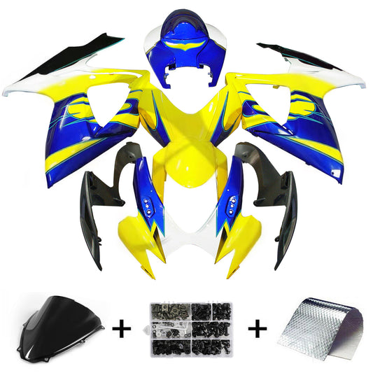Carenatura Set Per SUZUKI GSXR 600 750 2006-2007 K6 Giallo Generico
