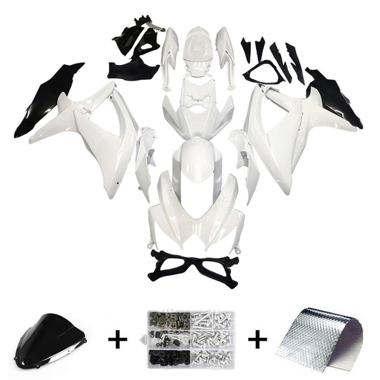 Carene 2008-2010 Suzuki GSXR 600 750 Bianco Nero GSXR Generico