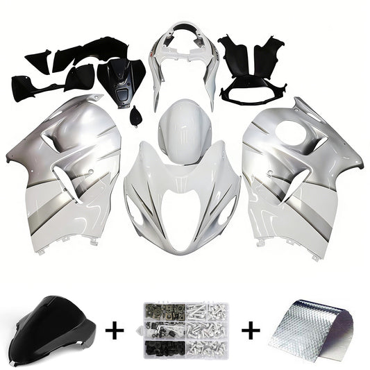 Amotopart Suzuki Hayabusa GSXR1300 1999-2007 kit bianco