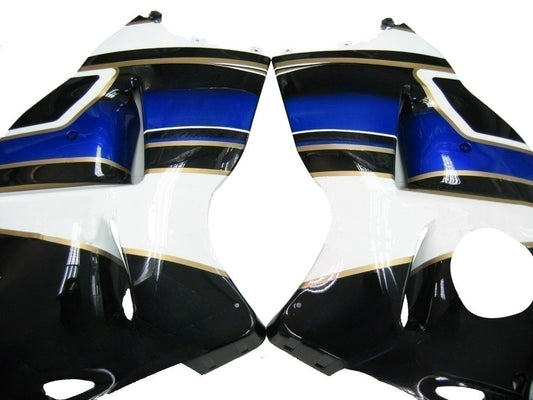 Amotopart Cladding Suzuki Hayabusa GSXR1300 1999-2007 Kit multi bianco e blu