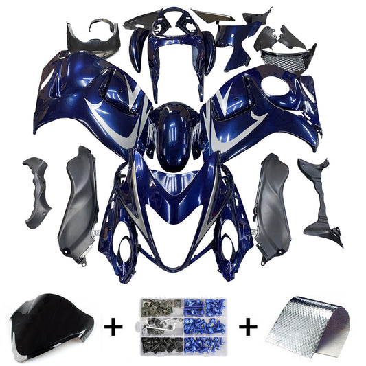 Carene 2008-2020 Suzuki GSX 1300 Hayabusa Blue Dark Metallic Hayabusa Racing Generic
