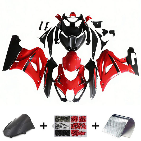 Amotopart Suzuki GSXR1000 2017-2020 K17 kit nero rosso glagsy