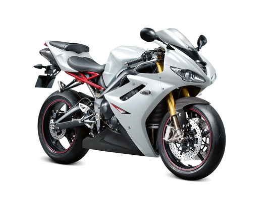 Carene 2009-2012 Triumph Daytona 675 Bianco Nero Daytona Racing Generico