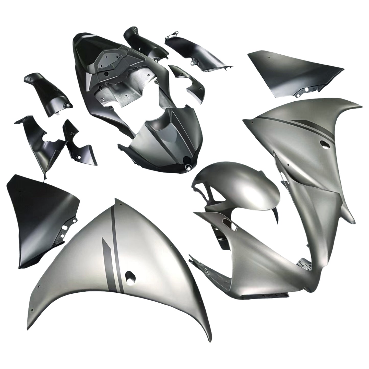 Amotopart 2012-2014 YZF R1 Yamaha rivestito kit nero grigio