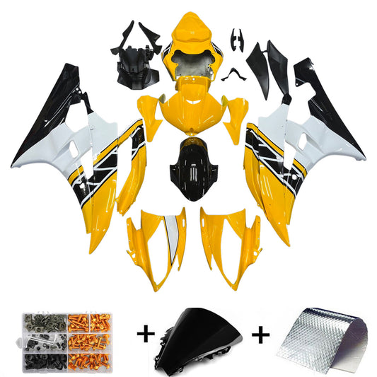 Amotopart 2006 2007 Yamaha YZF-R6 Gel Gel Giallo bianco