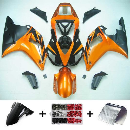 Amotopart Yamaha 1998-1999 YZF 1000 R1 Kit di abito nero arancione