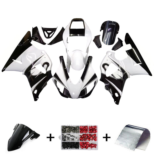 Amotopart Yamaha 1998-1999 YZF 1000 R1 Mix White Black Kit di chiusura