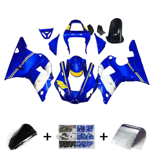 Carene 2000-2001 Yamaha YZF-R1 Blu Bianco No.46 R1 Generico