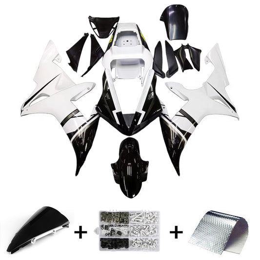 Carene 2002-2003 Yamaha YZF-R1 Nero Bianco No.46 FIAT Racing Generico