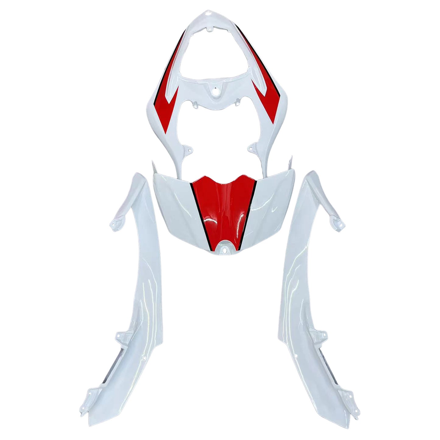 Carene 2007-2008 Yamaha YZF-R1 Bianco & Rosso R1 Racing Generico