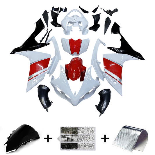 Carene 2007-2008 Yamaha YZF-R1 Bianco Rosso Nero R1 Racing Generico