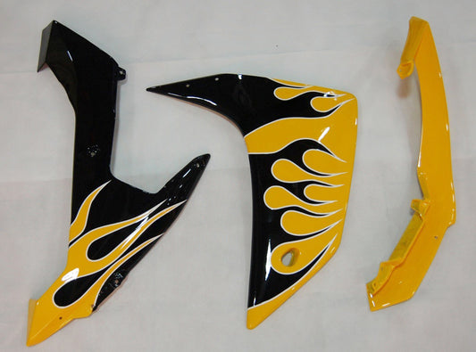 Carene 2007-2008 Yamaha YZF-R1 Yellow & Black Flame R1 Generico