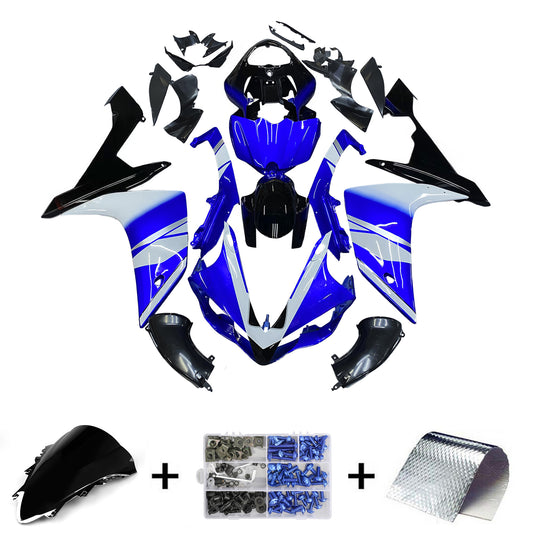 Carene 2007-2008 Yamaha YZF-R1 Blu Nero BMC R1 Racing Generico