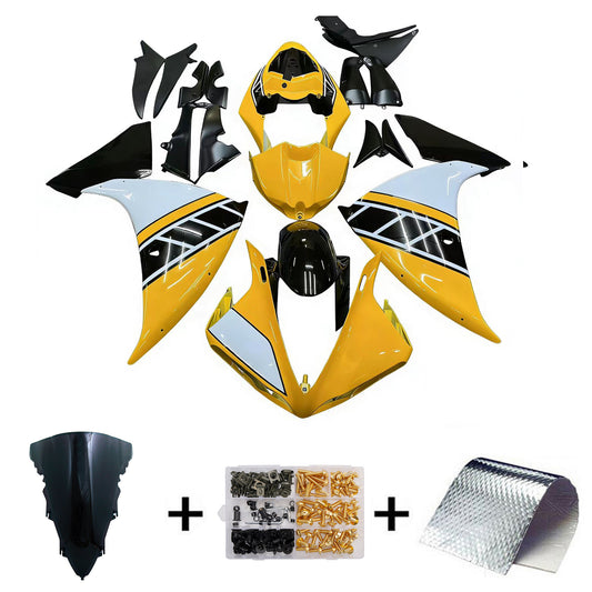 Carene 2009-2011 Yamaha YZF-R1 Giallo Nero Motul R1 Racing Generico