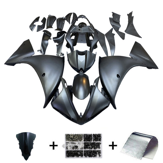 Carene 2009-2011 Yamaha YZF-R1 Nero Opaco R1 Racing Generico