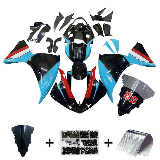 Kit carenatura Bodywork ABS di plastica adatta per Yamaha YZF 1000 R1 2009-2011