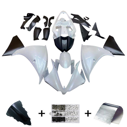 Amotopart Yamaha 2012-2014 YZF 1000 R1 White Fearing Kit