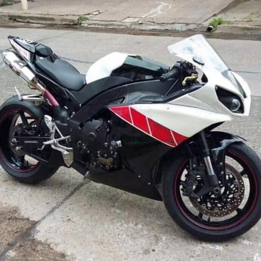 Amotopart Yamaha 2012-2014 YZF 1000 R1 Kit di paura nero bianco