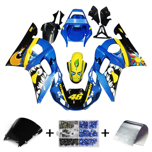 Amotopart Yamaha YZF 600 R6 1998-2002 Kit Carena Carrozzeria Plastica ABS