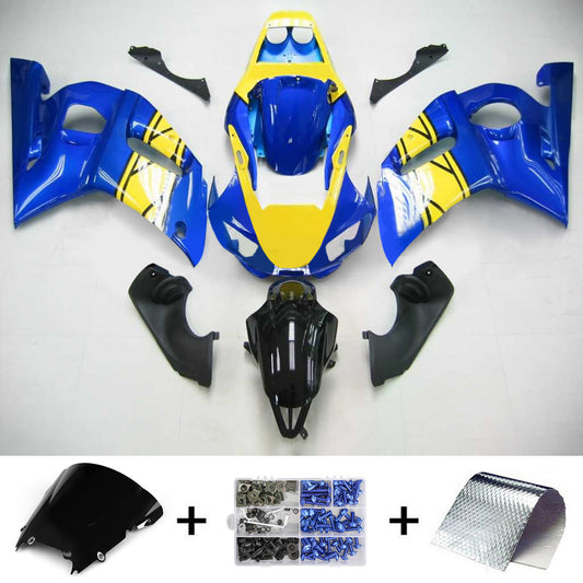 Amotopart Yamaha 1998-2002 YZF 600 R6 Kit di paura giallo blu