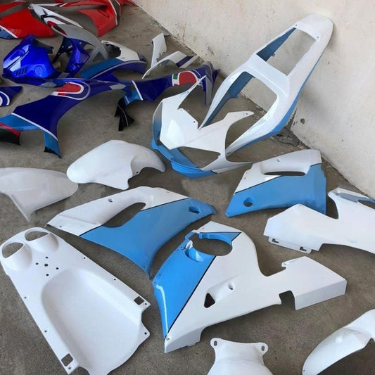 Amotopart Yamaha 1998-2002 YZF 600 R6 Kit di spostamento bianco blu