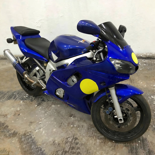 Amotopart Yamaha 1998-2002 YZF 600 R6 Blue con kit gocciolante