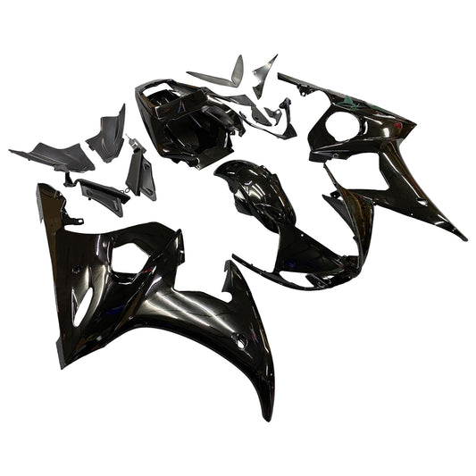 Amotopart 2003-2004 Yamaha R6 e 2006-2009 YZF R6S Cladding G-Black Kit