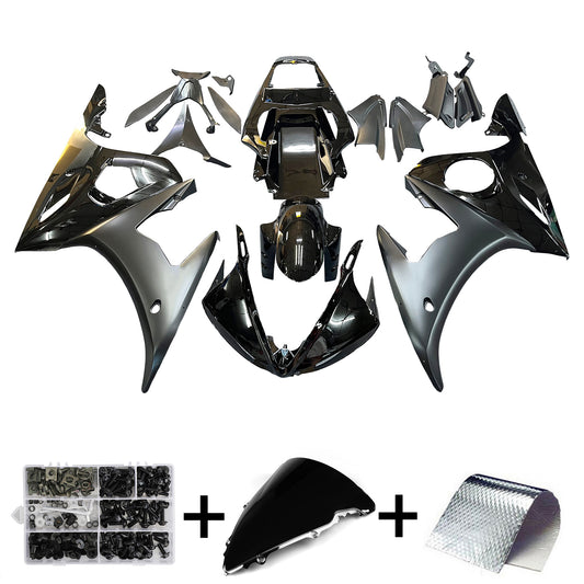 Amotopart 2003-2004 Yamaha YZF-R6 e 2006-2009 YZF R6S Kit di rivestimento nero