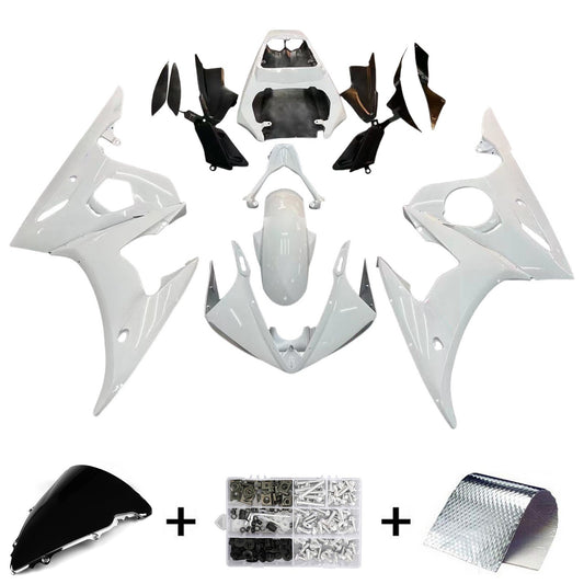 Amotopart 2005 Yamaha R6 Kit bianco mascherato
