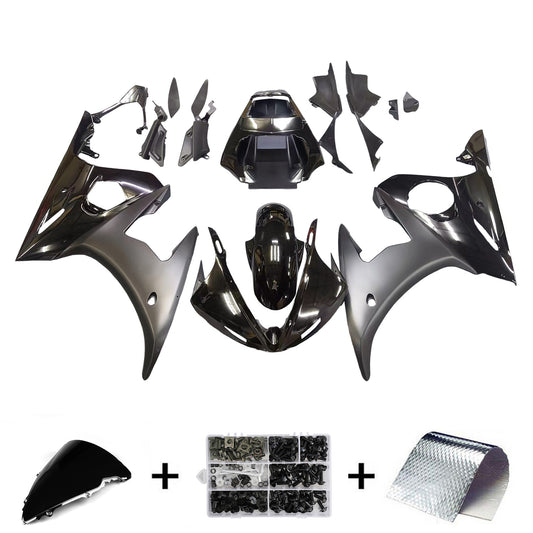 Amotopart 2005 Yamaha R6 Cladding Matt Black Kit