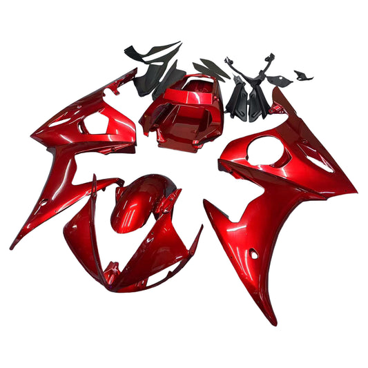 Amotopart Yamaha 2005 YZF 600 R6 Gloss Red Fearing Kit