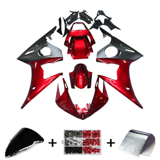 Amotopart Yamaha 2005 YZF 600 R6 Kit trigger nero rosso