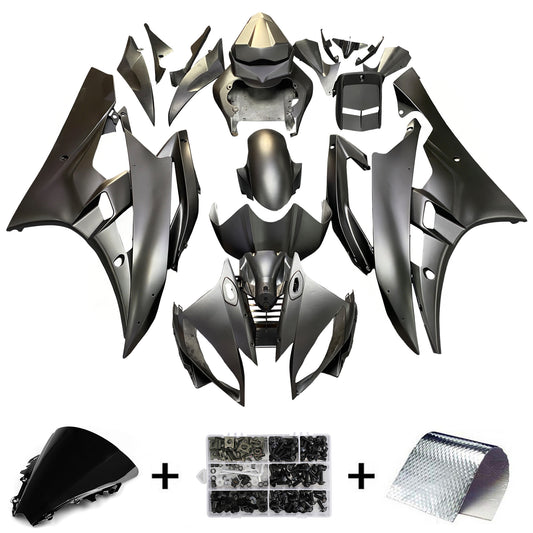 Carene 2006-2007 Yamaha YZF-R6 Nero Opaco Bridgestone R6 Racing Generico