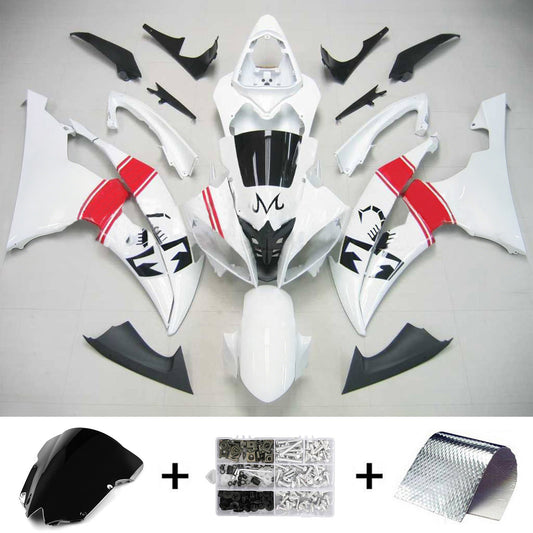 Amotopart Yamaha 2008-2016 YZF 600 R6 White