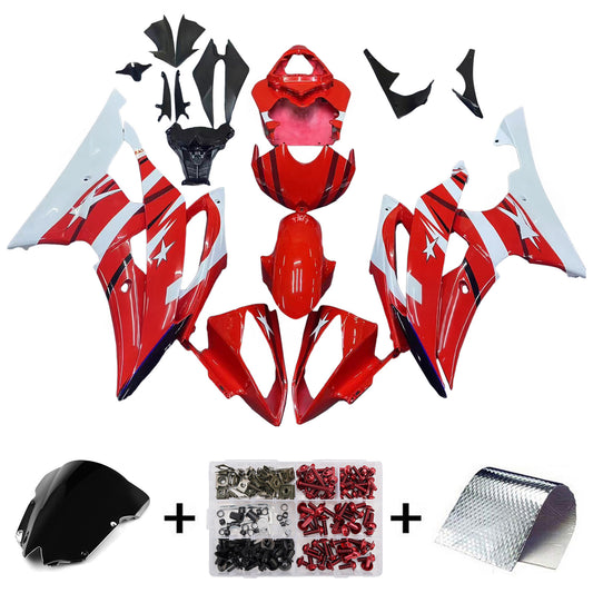 Kit carenatura Bodywork ABS di plastica adatta per Yamaha YZF 600 R6 2008-2016