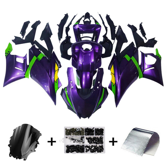 Amotopart Kit carena Yamaha YZF-R3 R25 2019-2021 Carrozzeria Plastica ABS