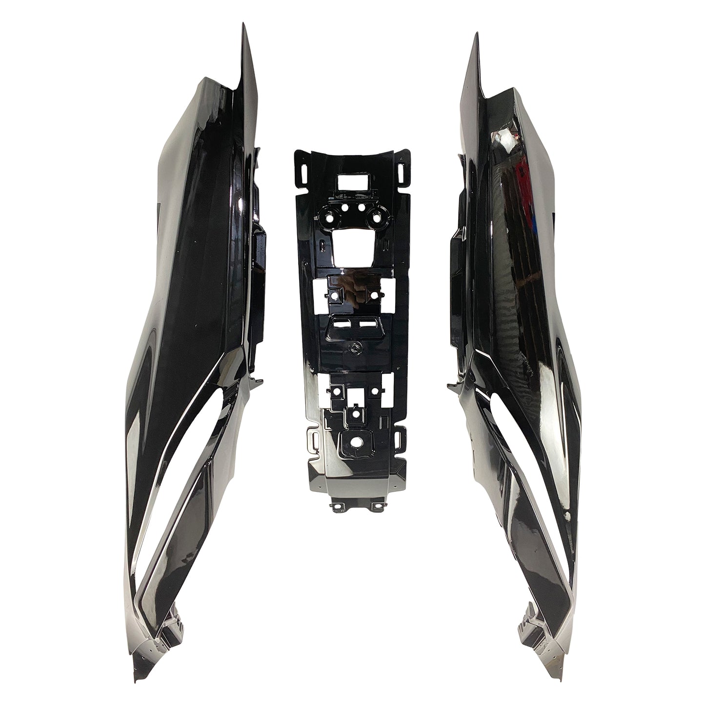 Amotopart Yamaha 2012-2017 MT07 Kit di spostamento nero blu