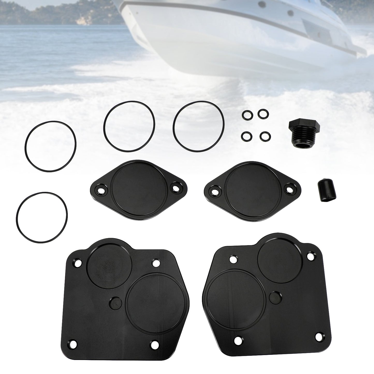 CNC Billet OPAS Block Off Kit per Sea-Doo RXP 215 155 RXP-X 255 2005-2011