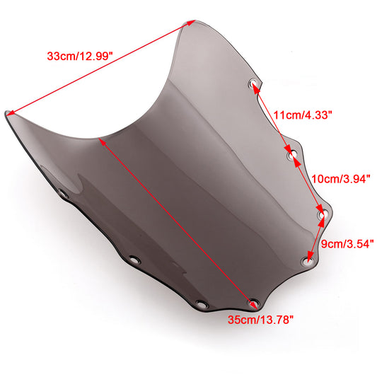 1987-2009 Kawasaki EX500 Ninja 500R ABS Moto Parabrezza Parabrezza Fumo