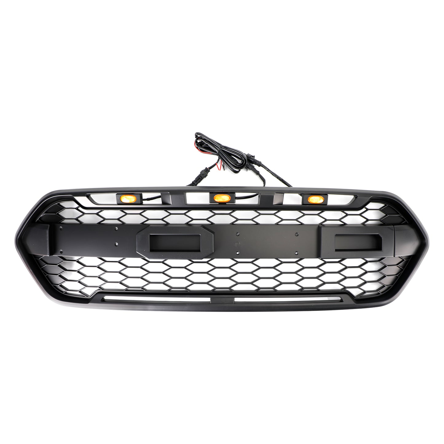 Grila per paraurti anteriore per Ford Transit Custom Trail 2018-2023 W/3LED Matte Black 2467234