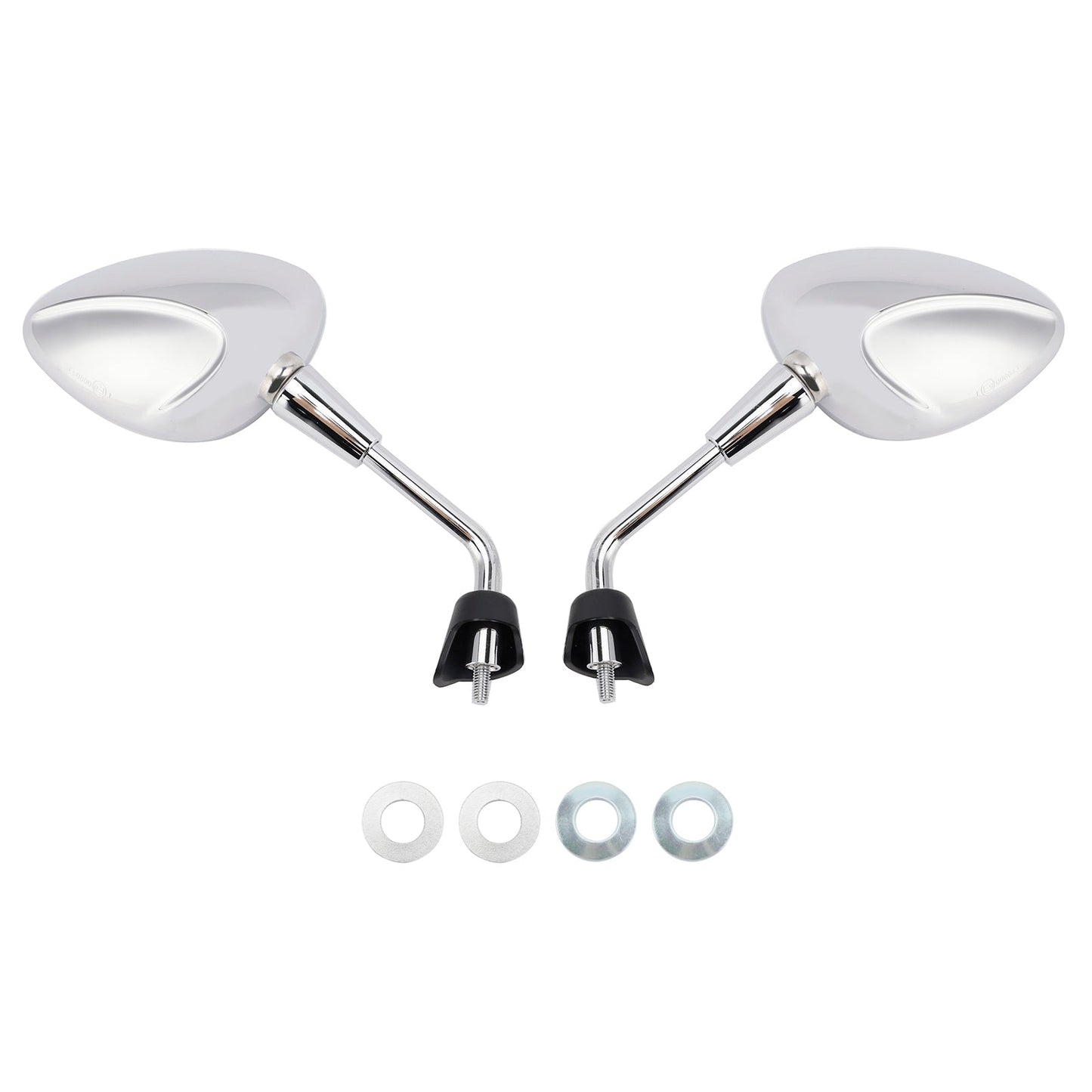 Specchietto M8 Shorty sinistro e destro cromato per scooter Piaggio Vespa Sprint 50 125 150